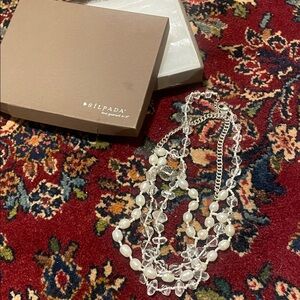 Silpada Grand Stand Pearl Necklace. N2929. Excellent Condition.